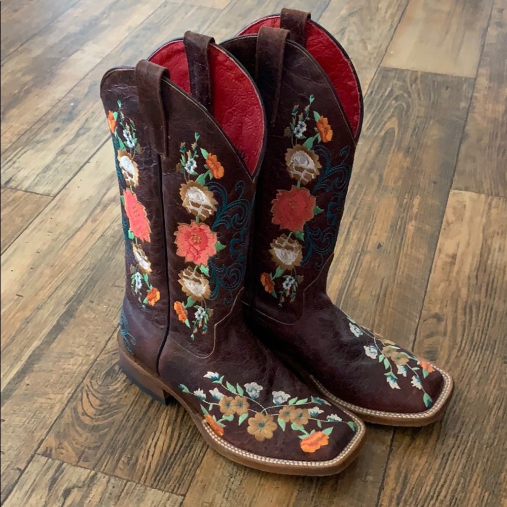Macie Bean floral boots [never worn] 💐
